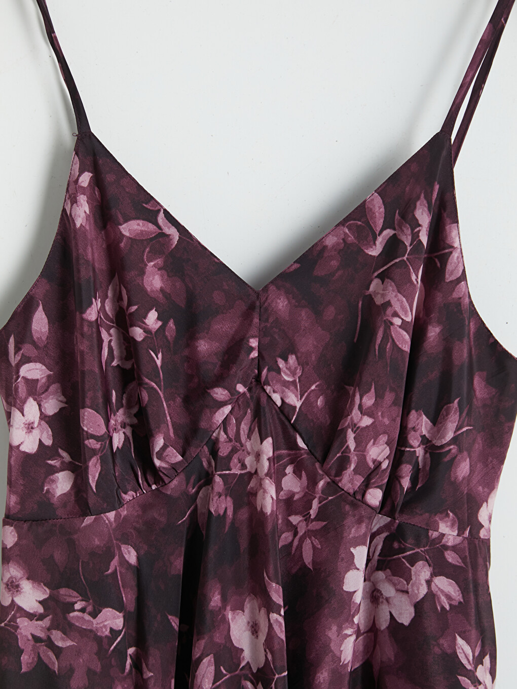 V Neck Strappy Floral Dress-6