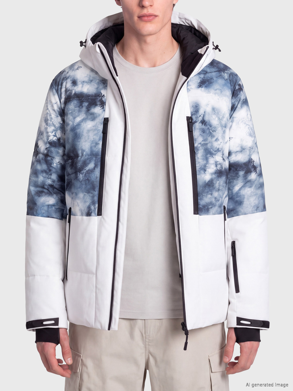 Regular Fit Hooded Men's Coat-2