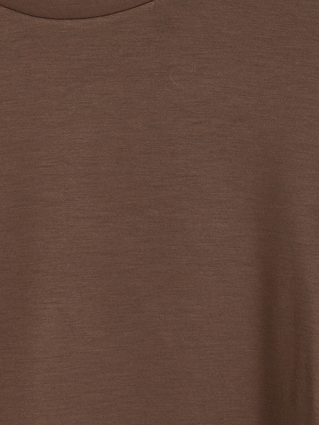 Kahverengi Şeritli Soft Touch Kadın Sweatshirt-1