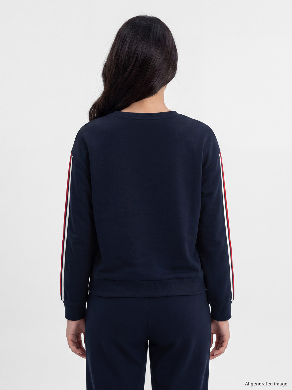 Striped Soft Touch Women's Sweatshirt-4