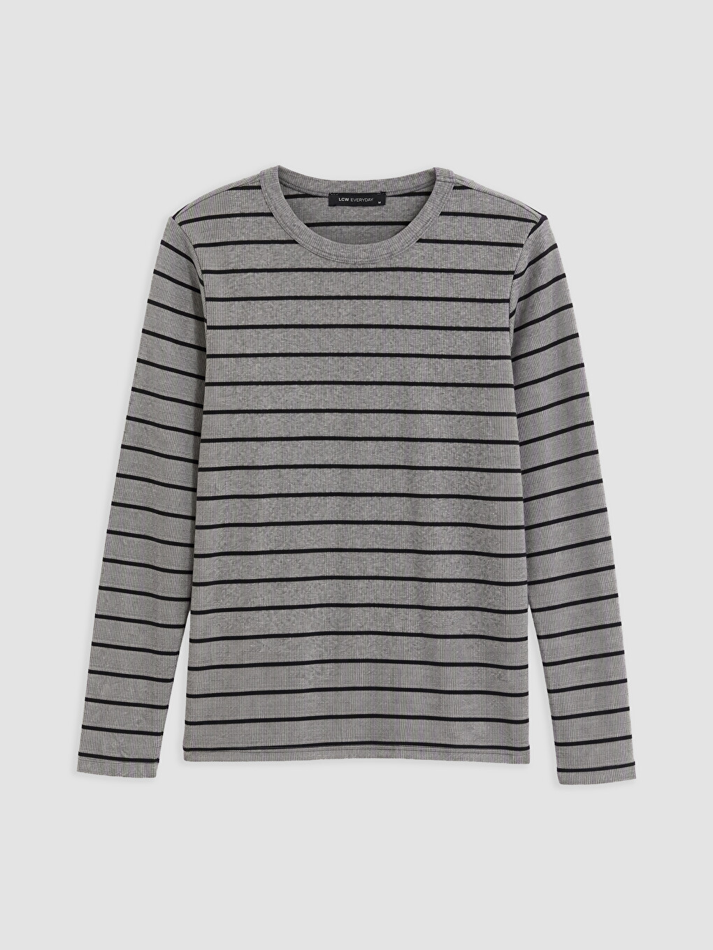 Crew Neck Striped Women's Body-4