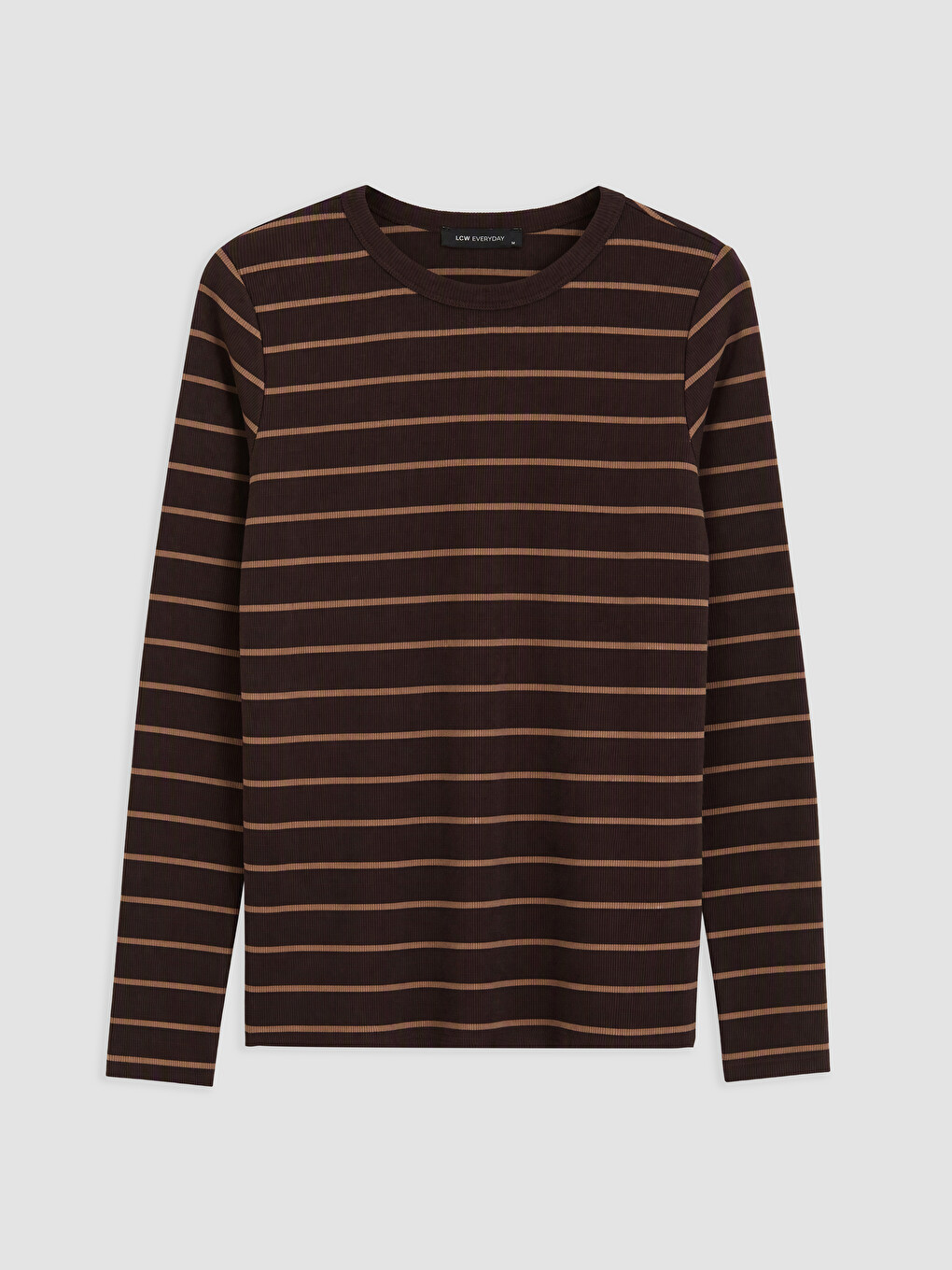 Crew Neck Striped Women's Body-4