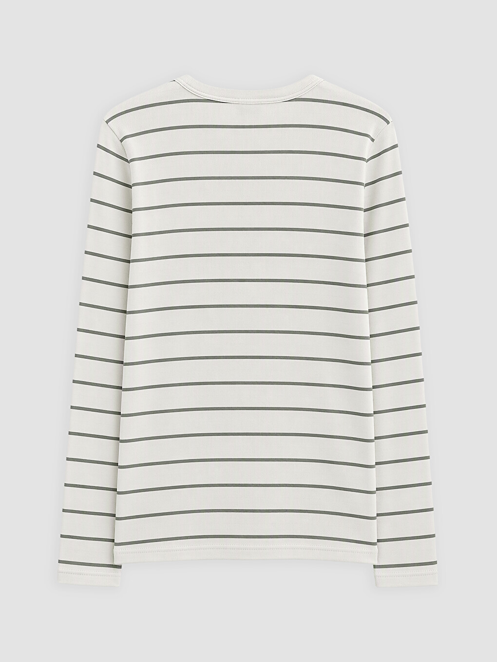 Crew Neck Striped Women's Body-1