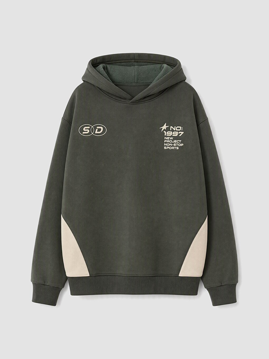 Hooded Boys' Thick Tracksuit Set-1