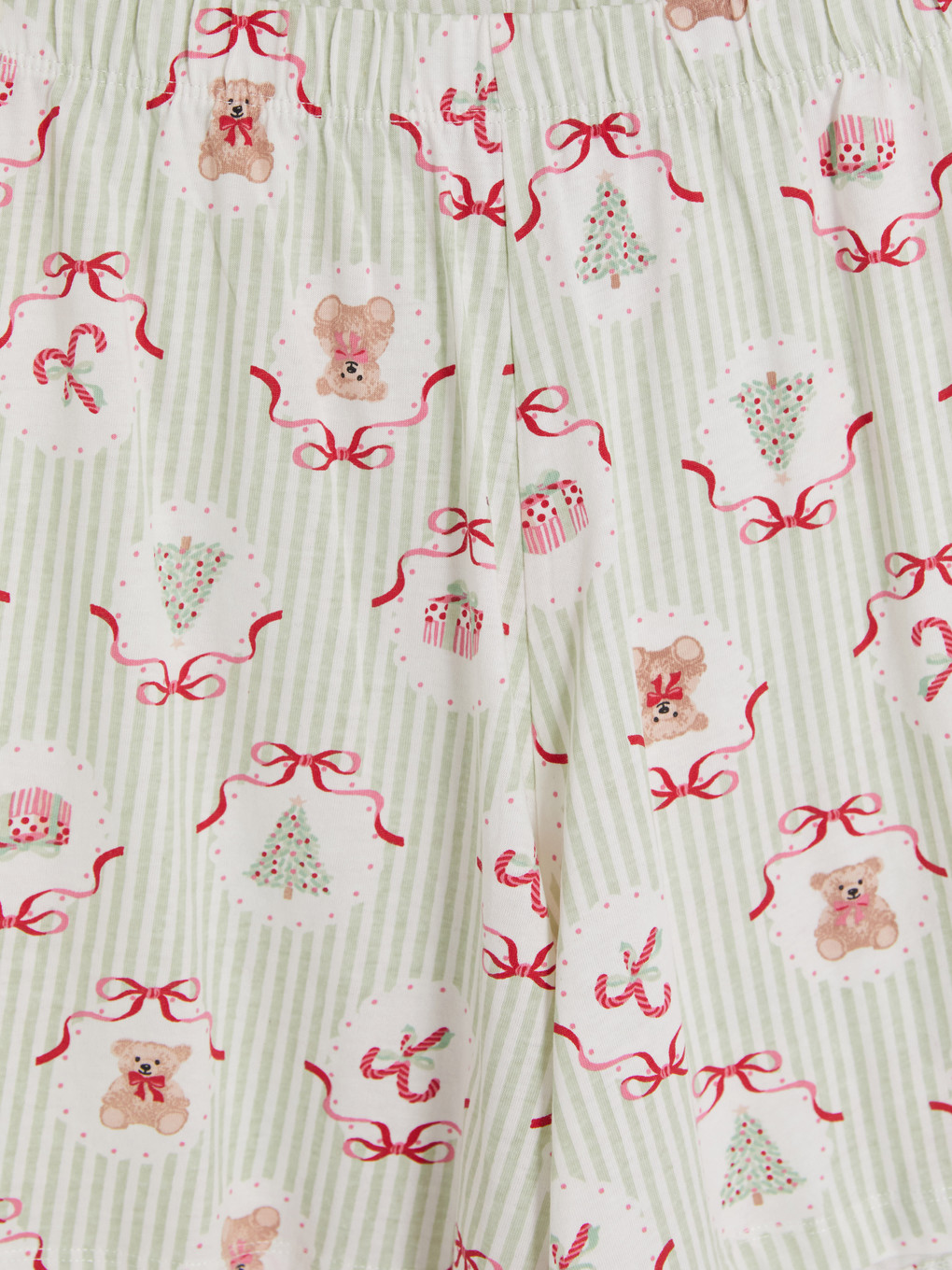 Woman Green Shortie Pyjama Set-6