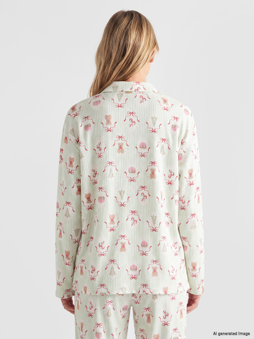 Woman Green Pyjama Set-3