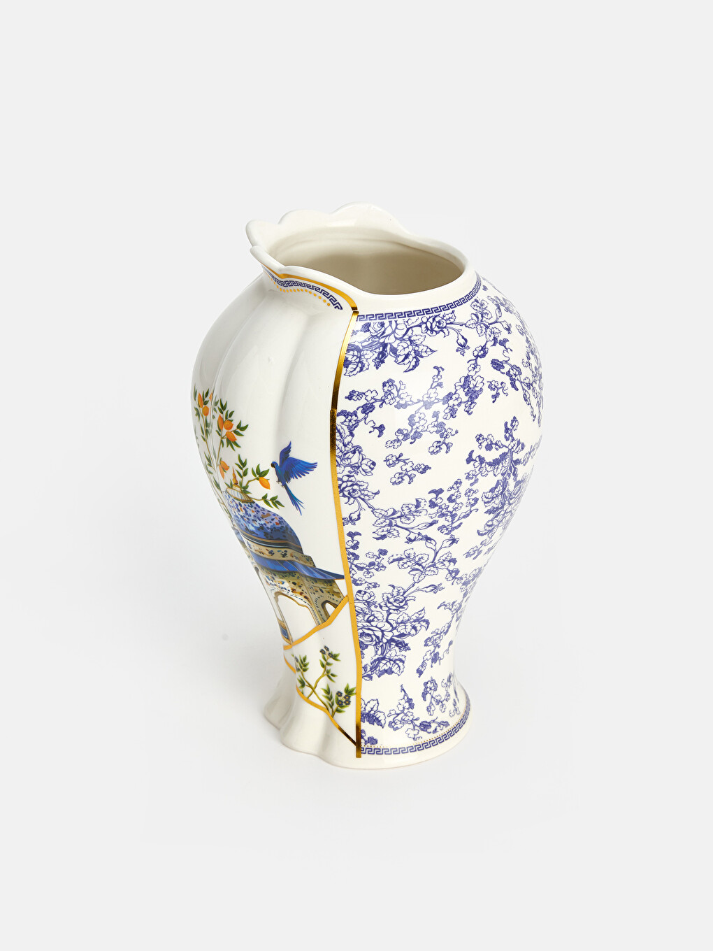 Ruffled Flower Patterned Vase-4