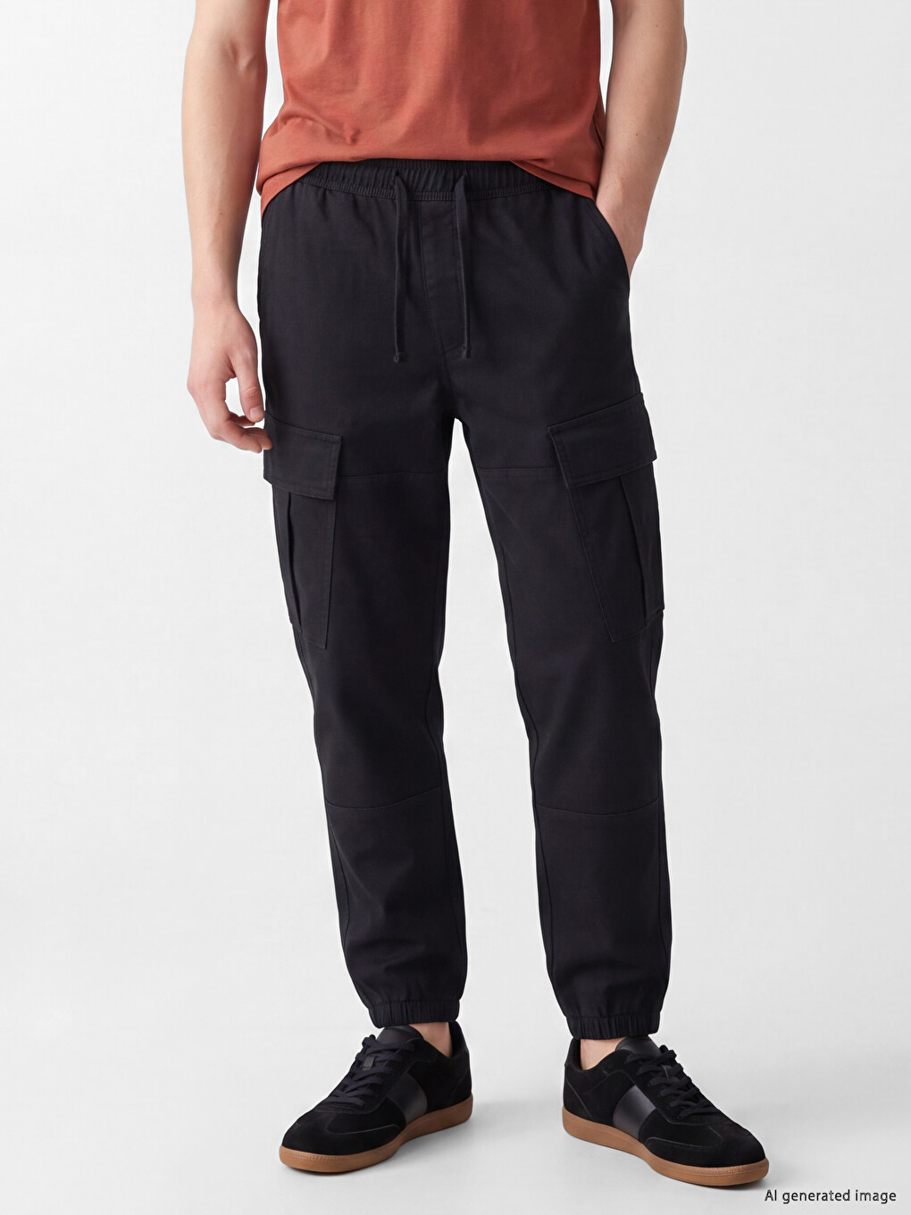 Man Black Trousers-1