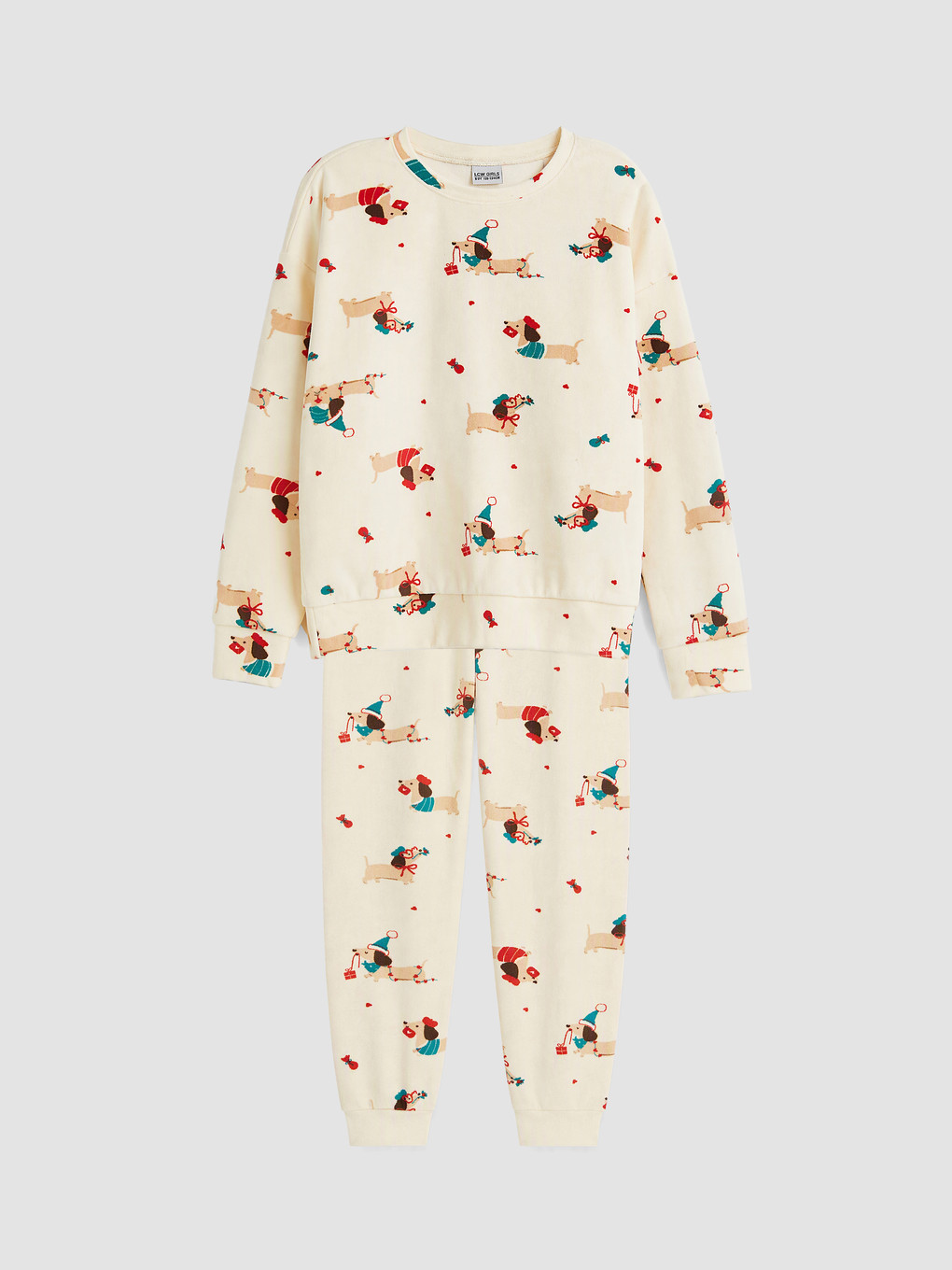 Girl Beige Pyjama Set