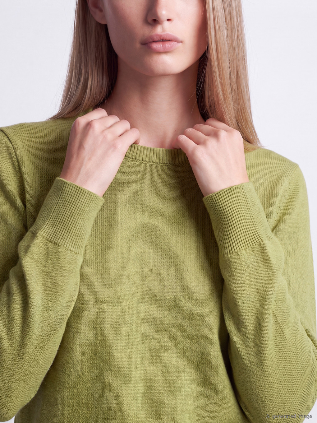 Crew Neck Women's Knitwear Sweater-3