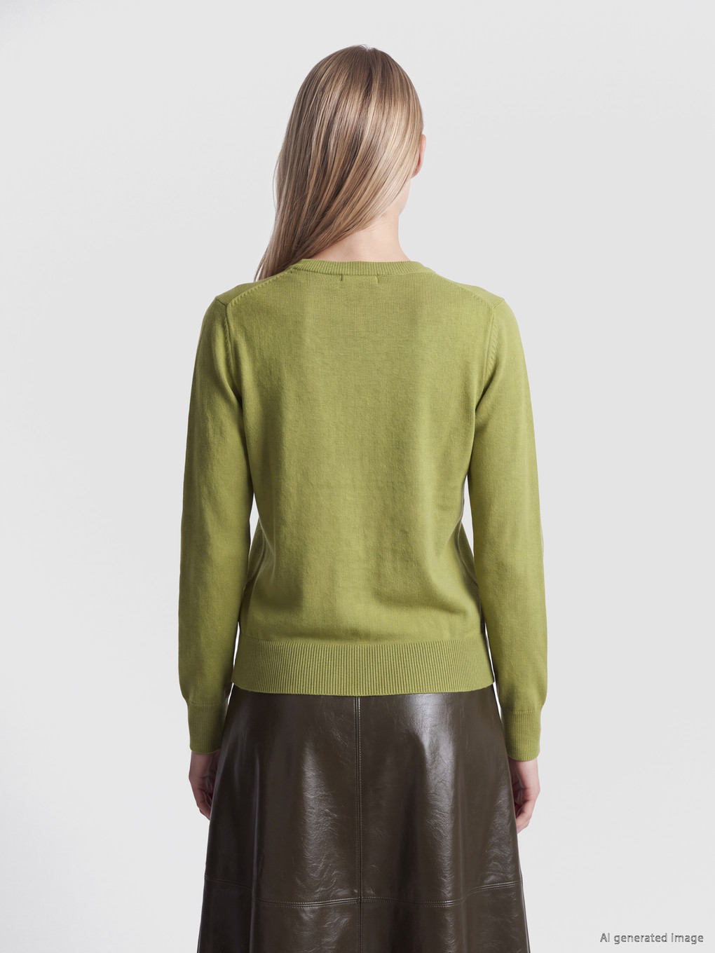 Crew Neck Women's Knitwear Sweater-4