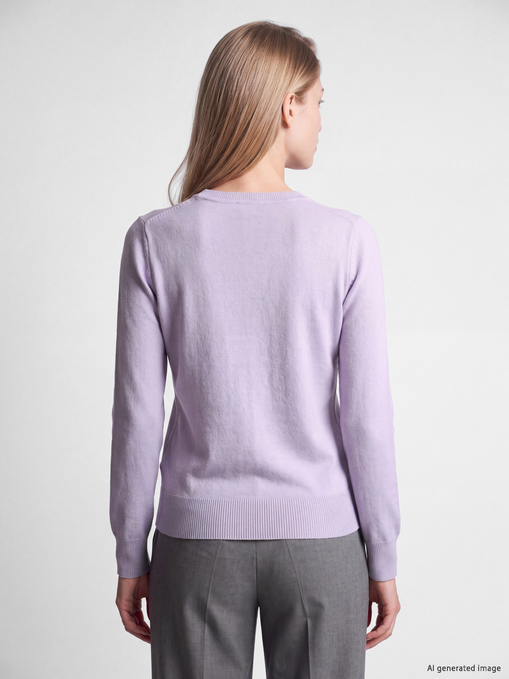 Crew Neck Women's Knitwear Sweater-4