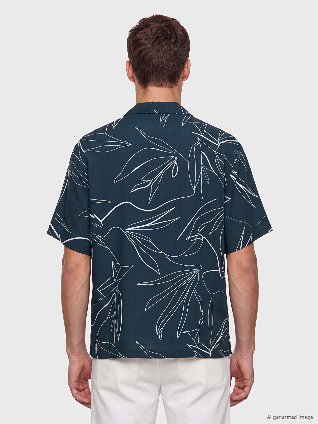 Regular Fit Patterned Dobby Men's Shirt-3