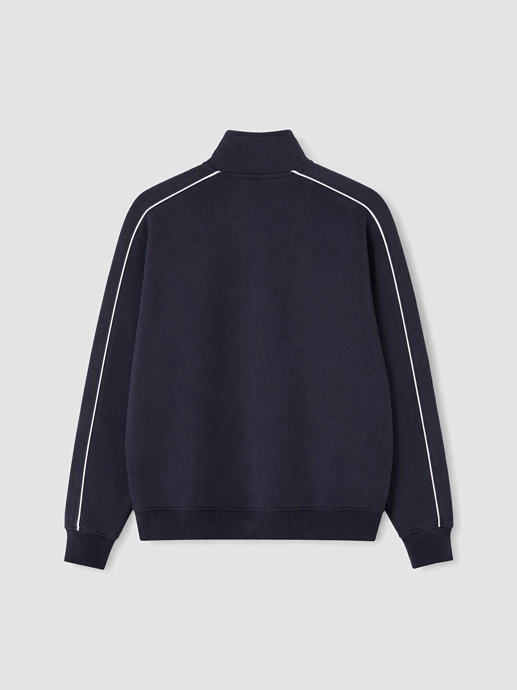 Mock Neck Men's Thick Sweatshirt-7