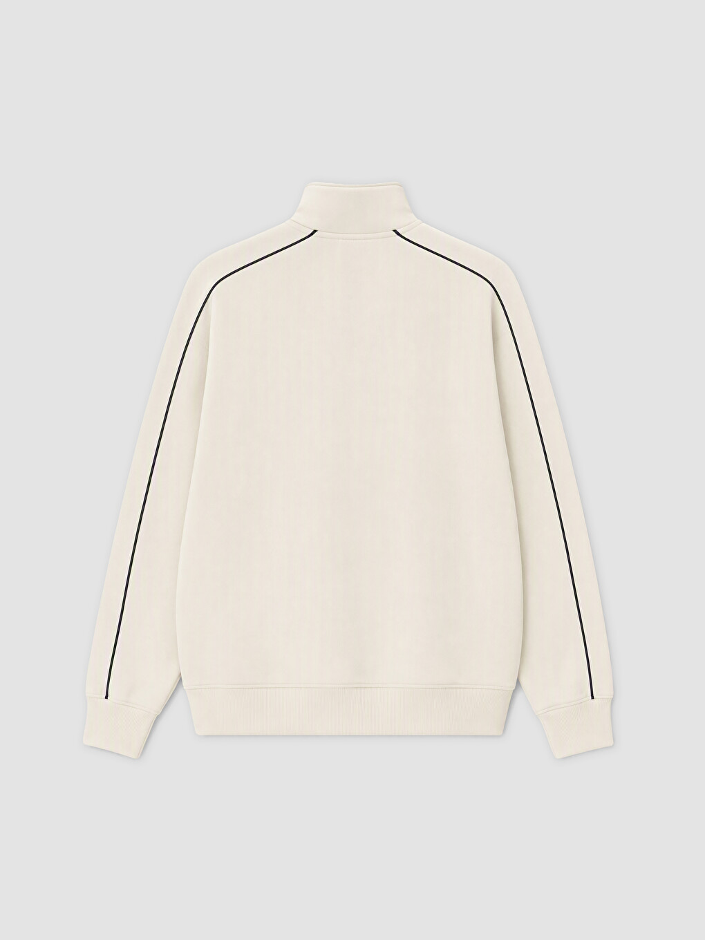 Mock Neck Printed Men's Thick Sweatshirt-7