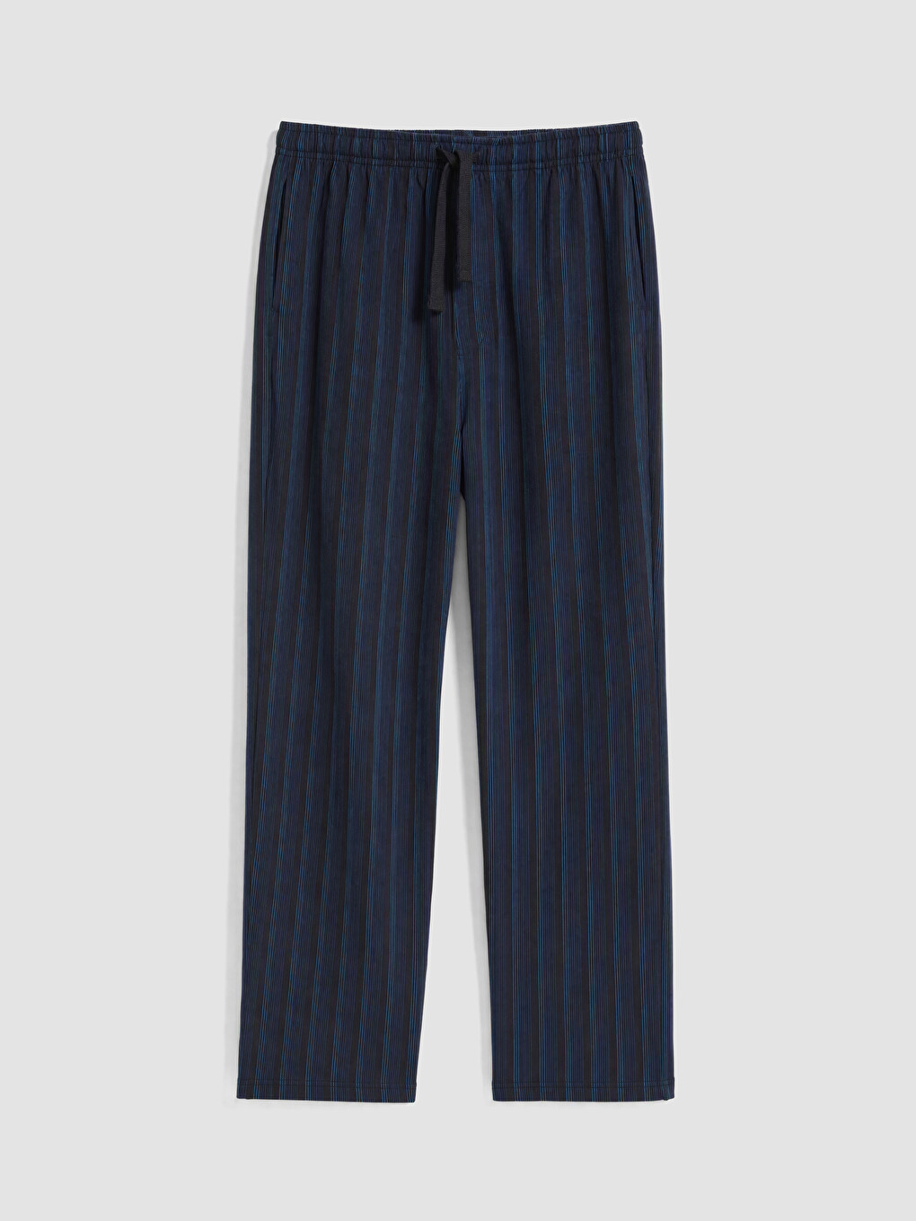 Lacivert Regular Fit Çizgili Erkek Pijama Alt