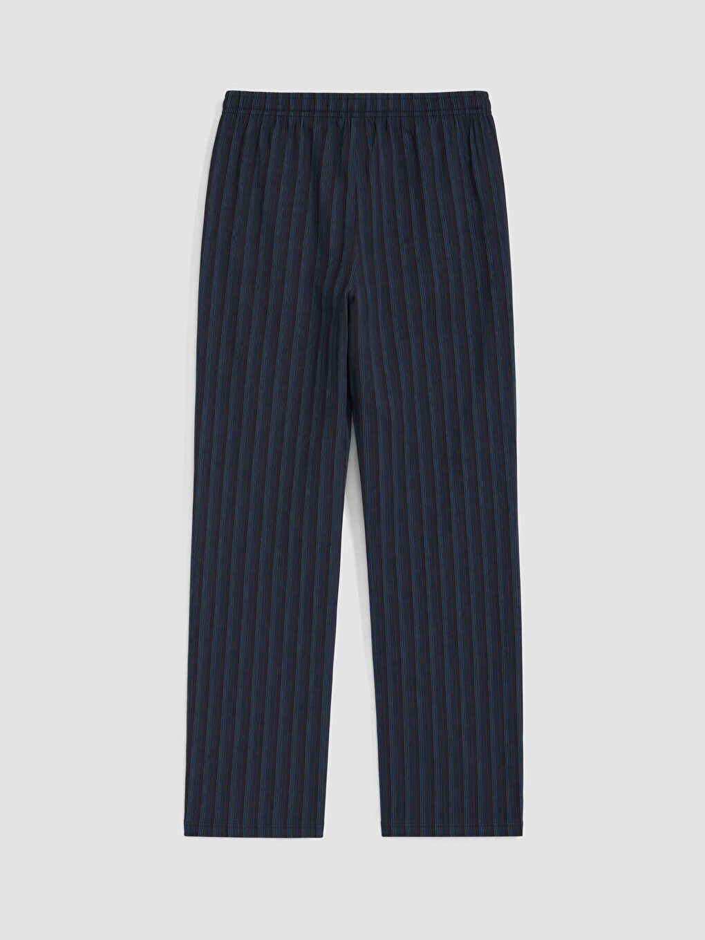 Lacivert Regular Fit Çizgili Erkek Pijama Alt-2