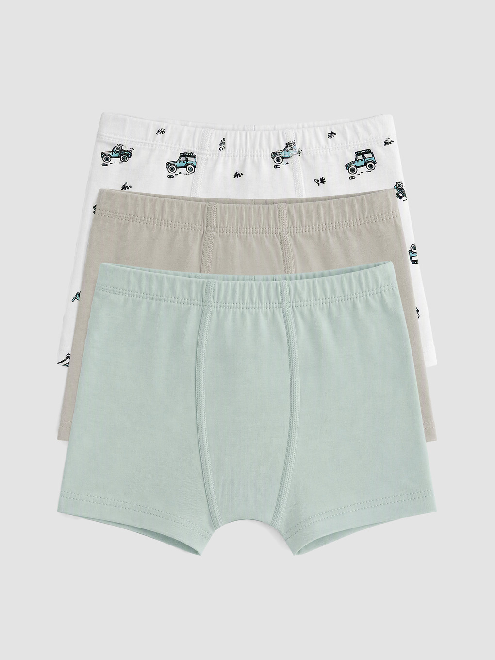 Boy White Boxer Briefs-5