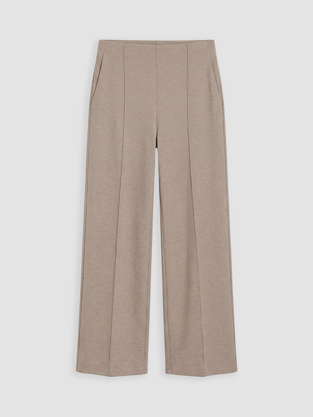 Pantalon De Survêtement Beige Femme-4
