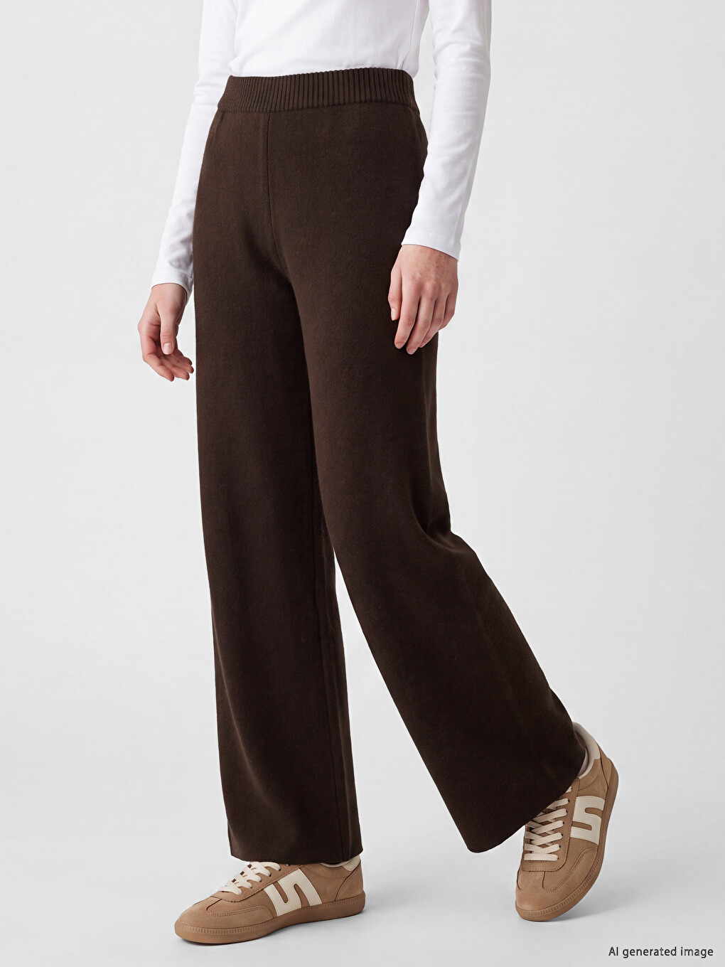 Woman Brown Trousers-1