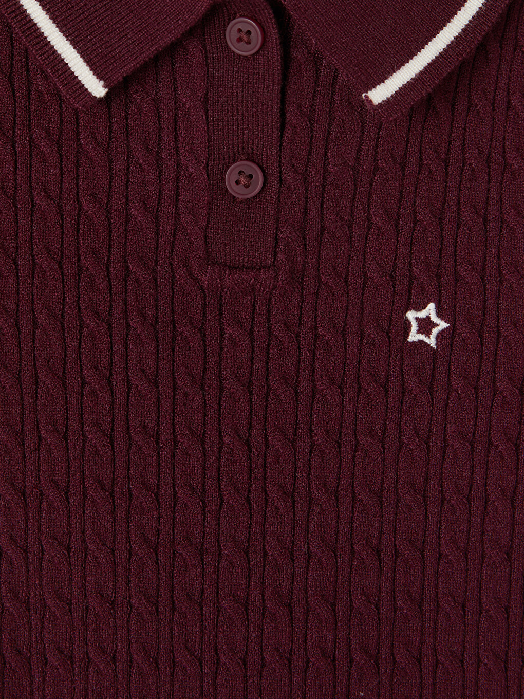 Short Sleeve Polo Collar Girls' Knitwear Sweater-2