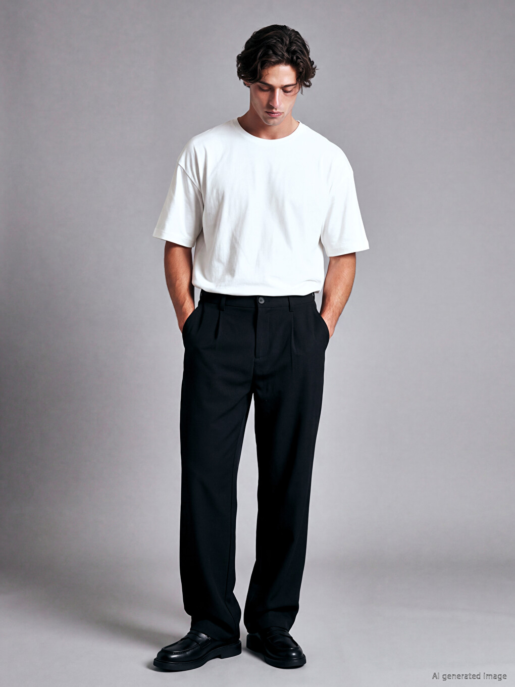 Relax Fit Men's Pleated Trousers
