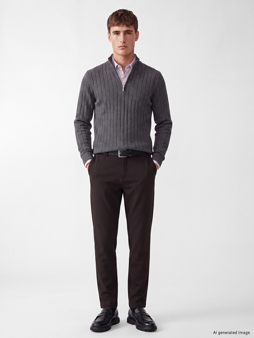 Regular Fit Men's Trousers-1