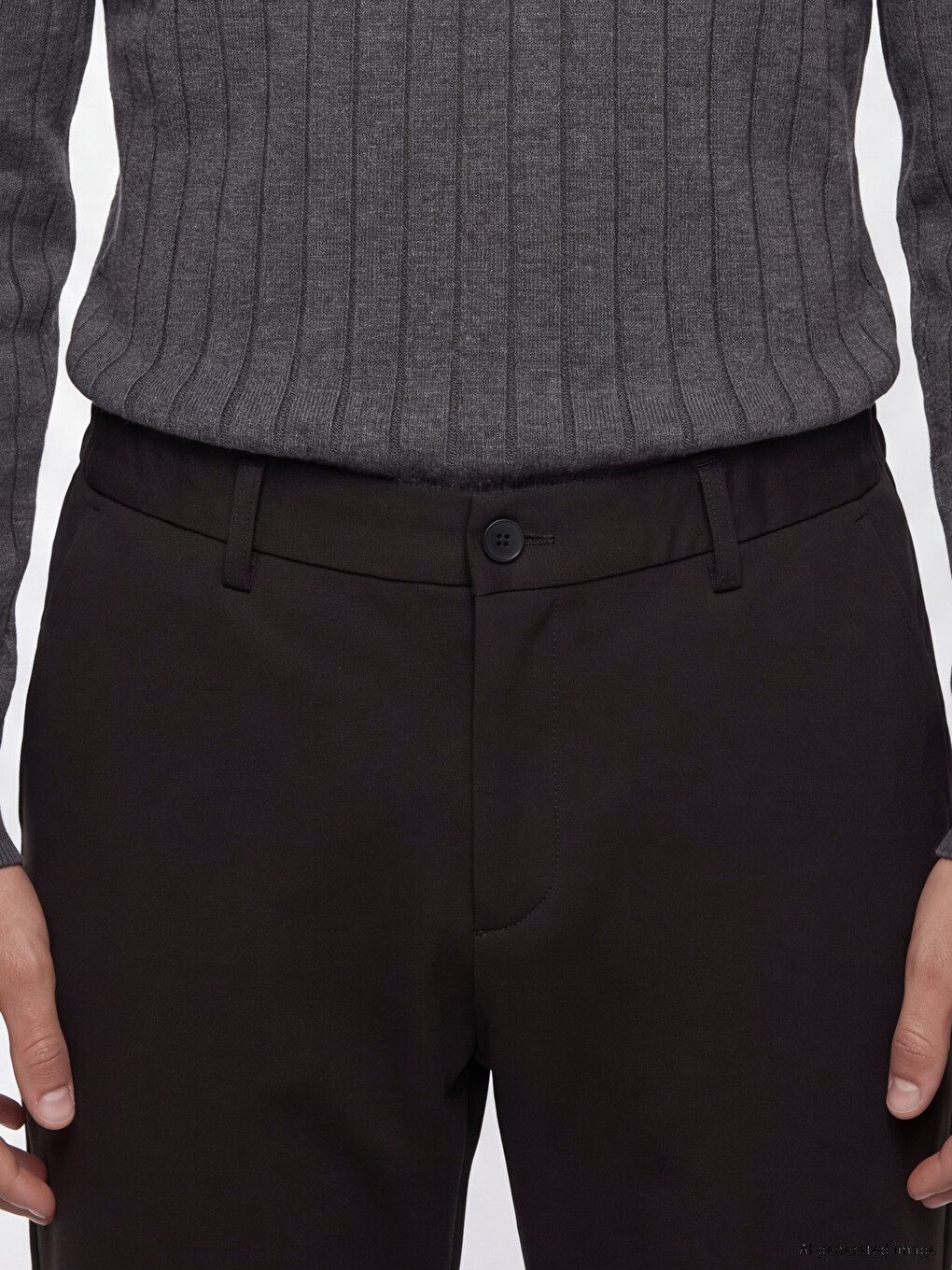 Regular Fit Men's Trousers-2