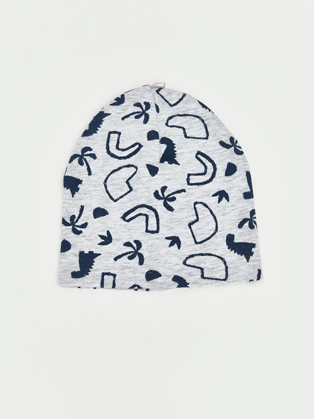 Gri Baskılı Erkek Bebek Bere 2'li-1