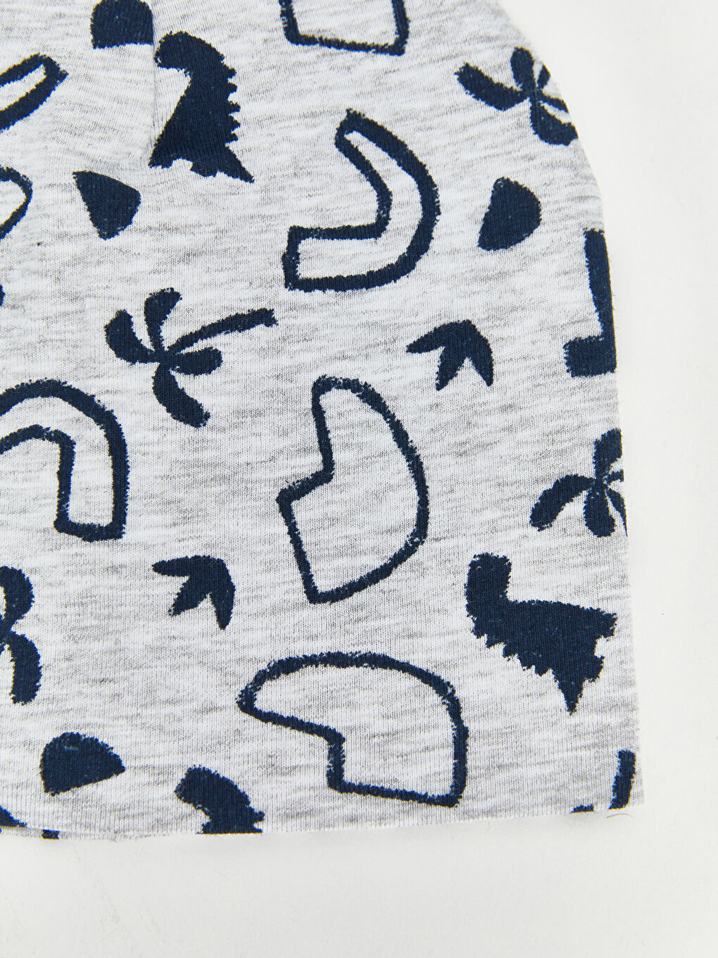 Gri Baskılı Erkek Bebek Bere 2'li-2