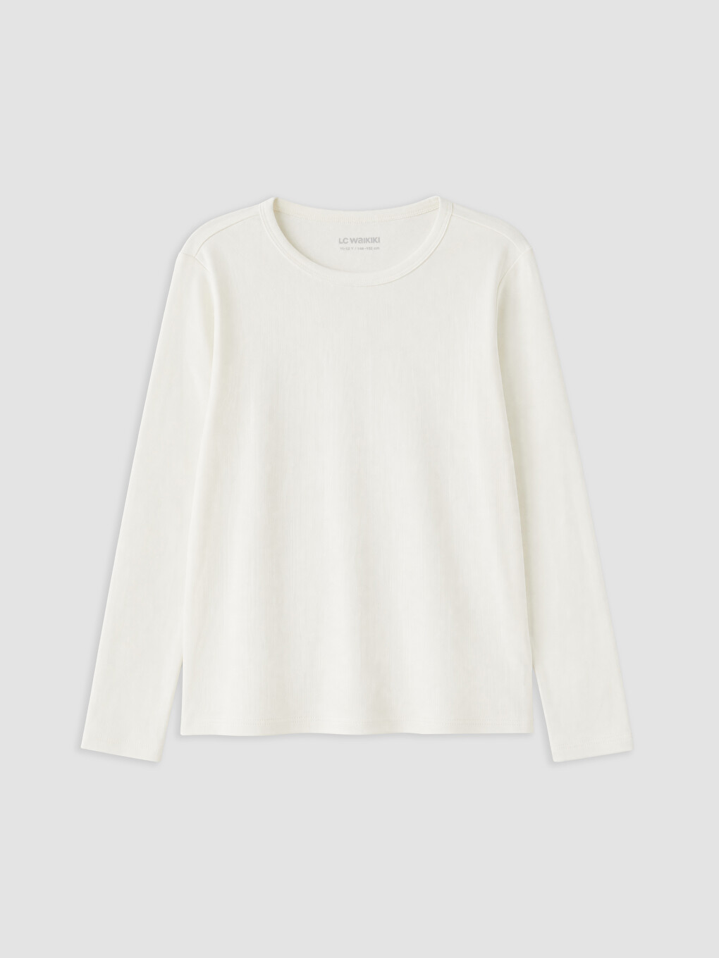 Crew Neck Long Sleeve Girls' T-shirt