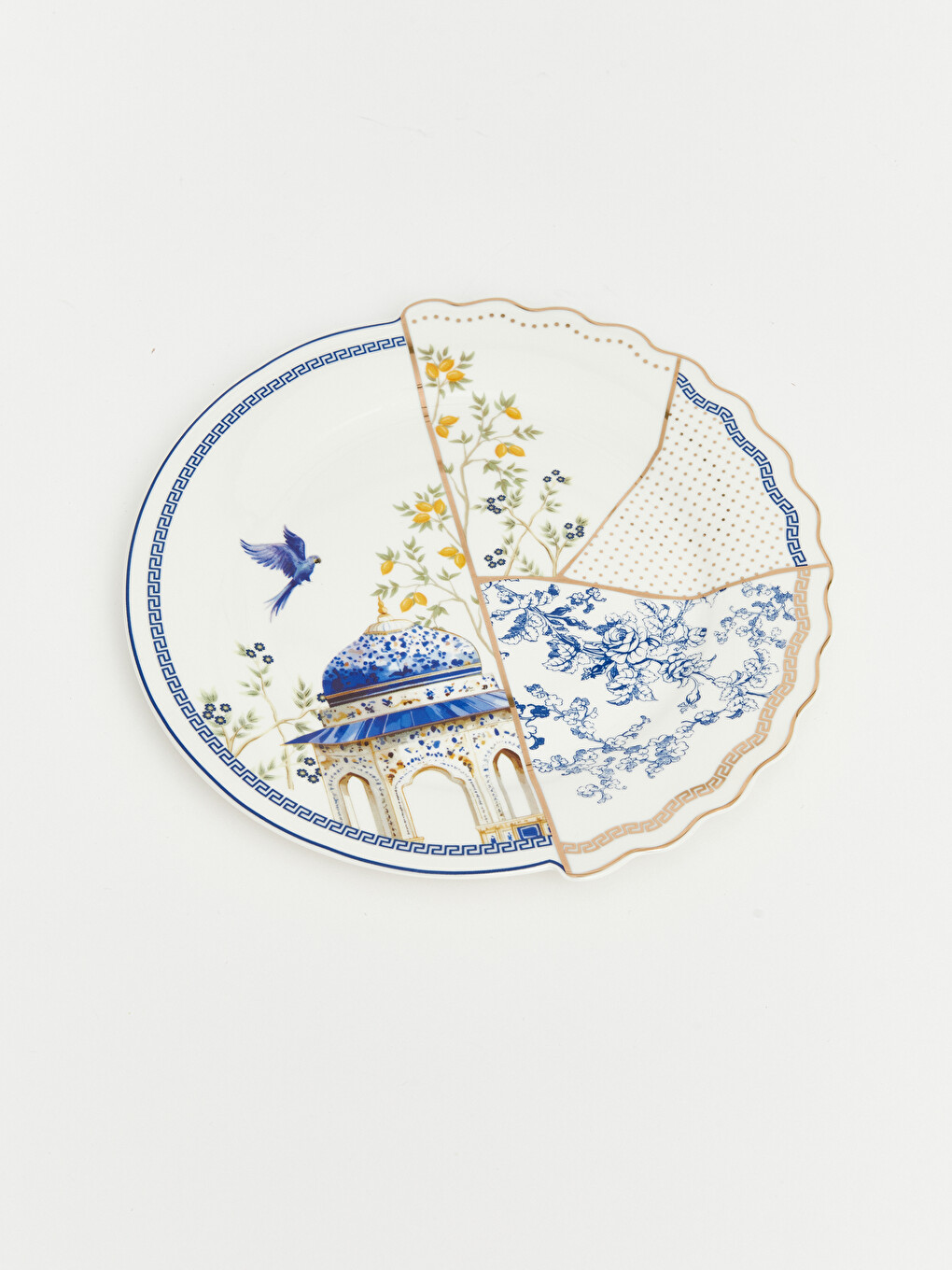 Mixed Patterned Oval Plate-2