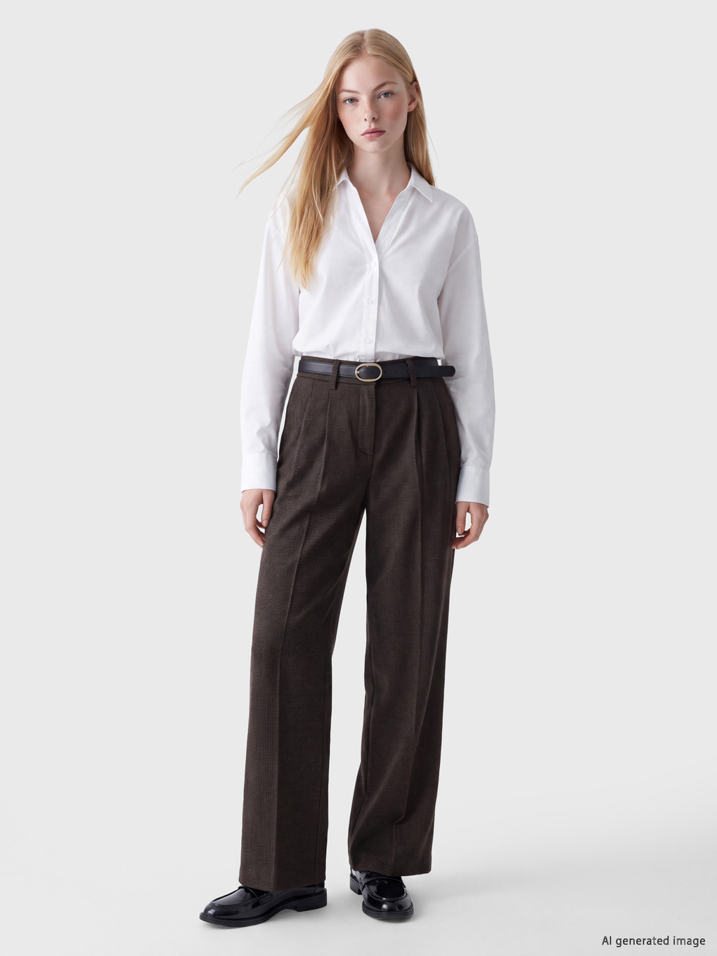 Lc/lc Video XSIDE Pantalons De Costume Brun Femme - W6J424Z8-LLL | LC Waikiki
