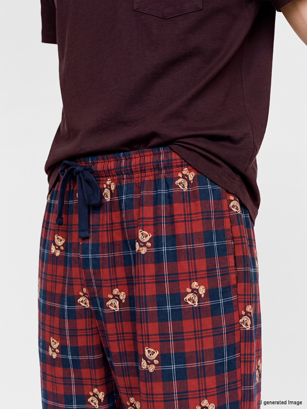 Plaid Men's Pyjamas Bottom-2