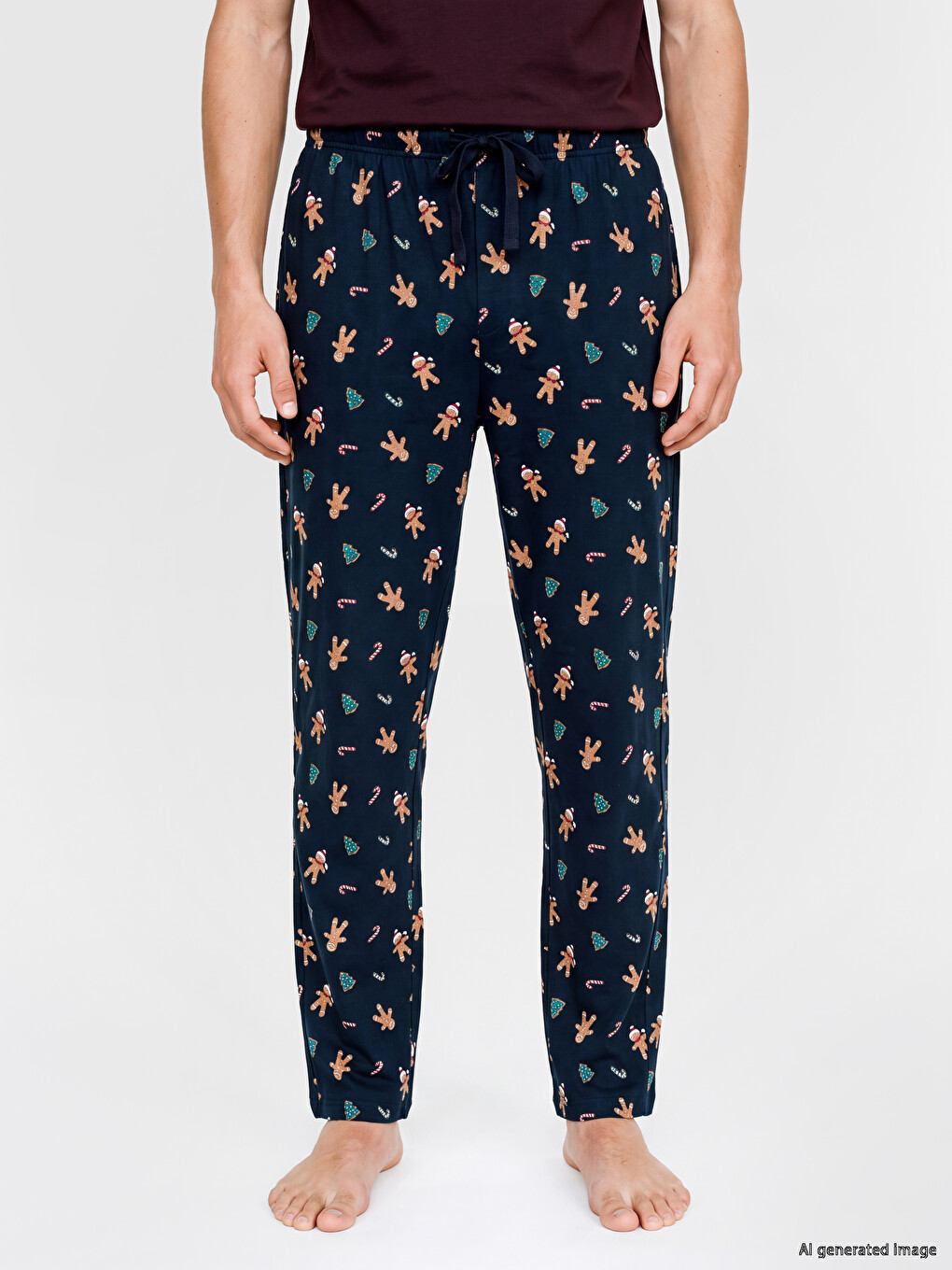New Year's Themed Men's Pyjamas Bottom-1
