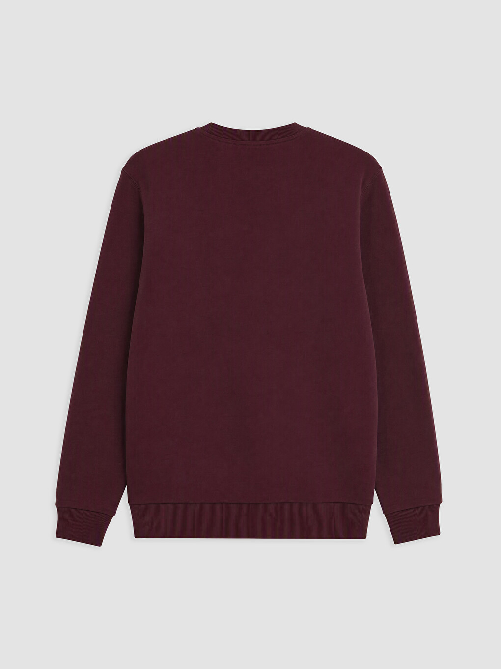 Mürdüm Bisiklet Yaka Baskılı Erkek Sweatshirt-1