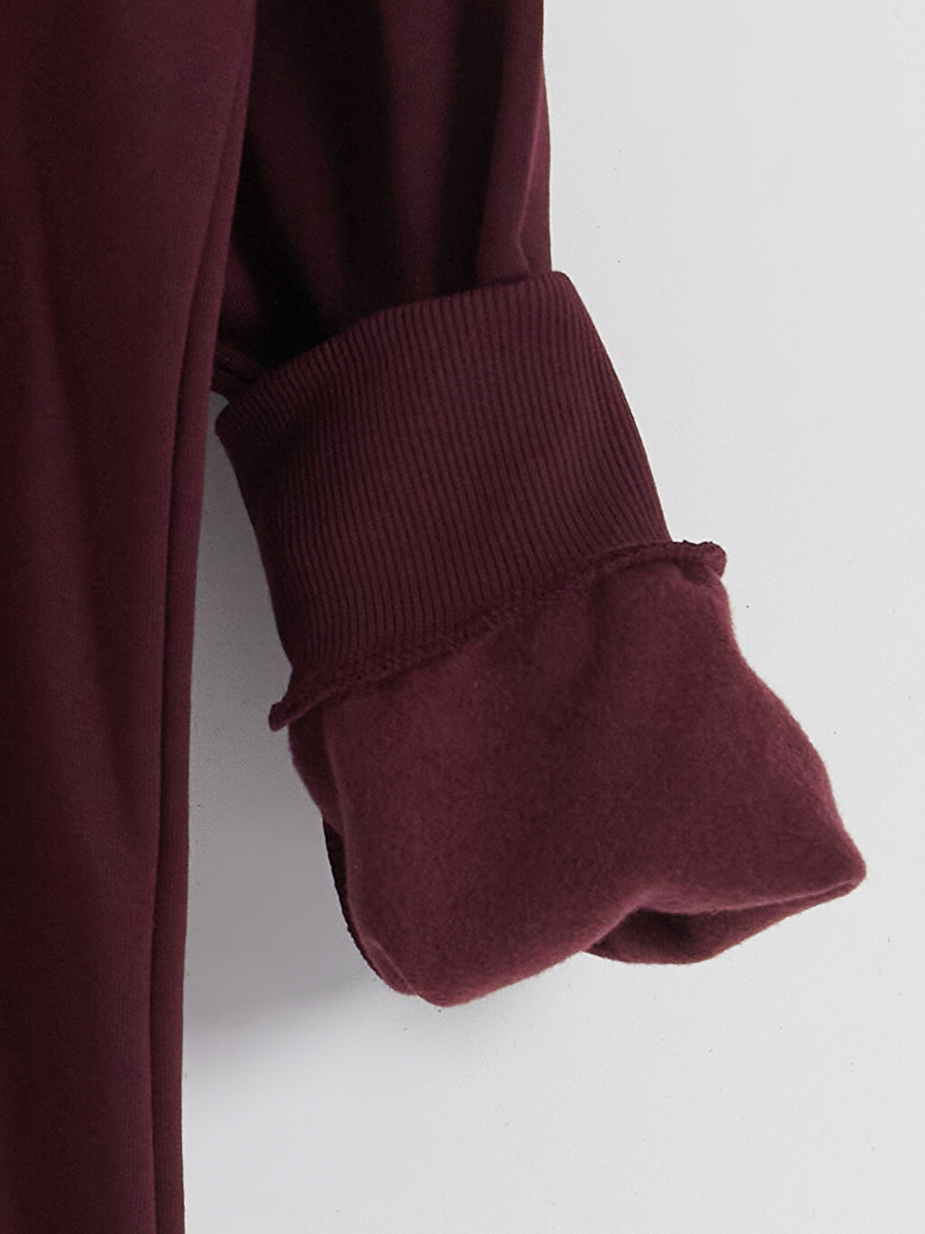 Mürdüm Bisiklet Yaka Baskılı Erkek Sweatshirt-3