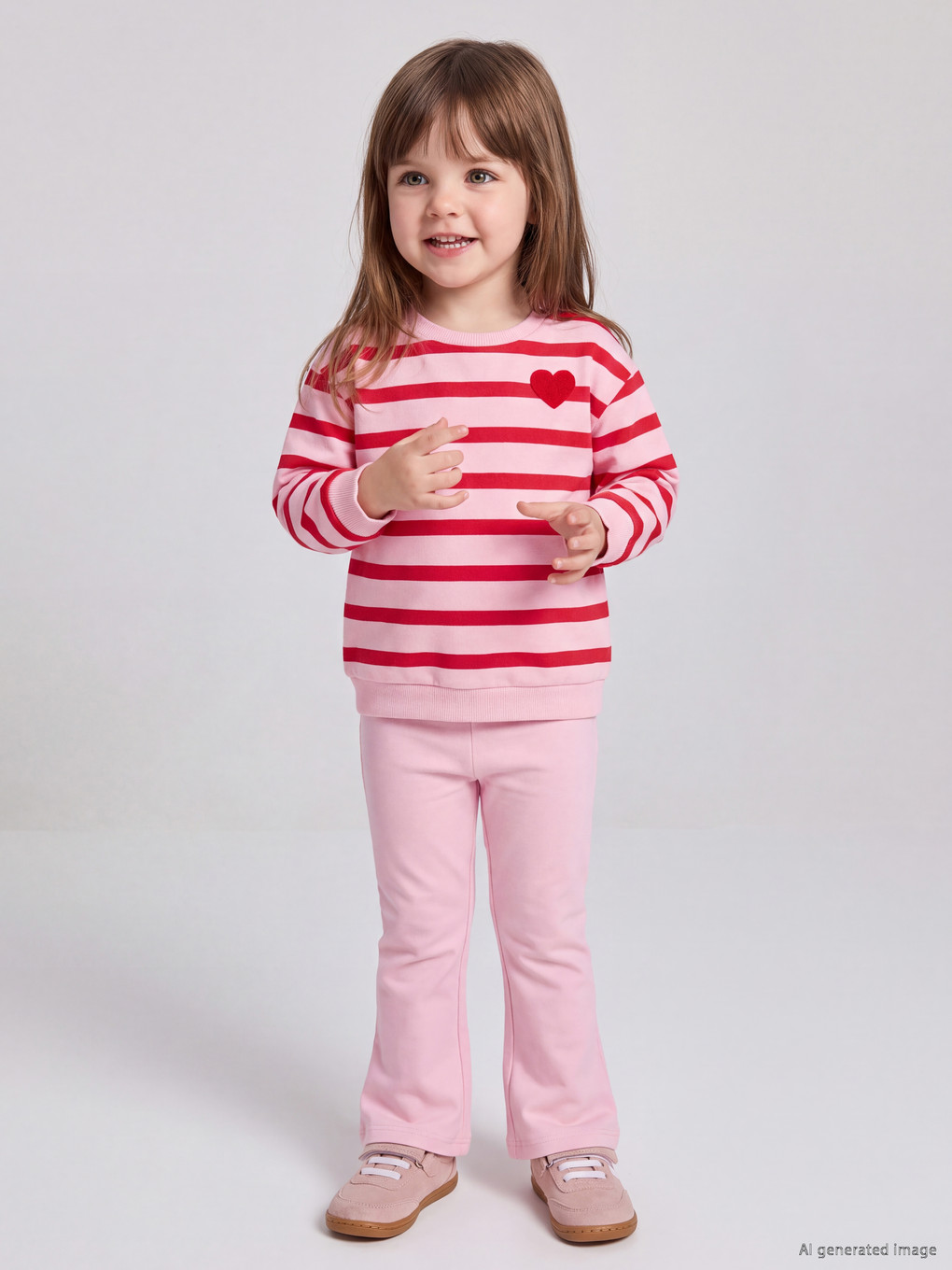  Striped Baby Girls' Set