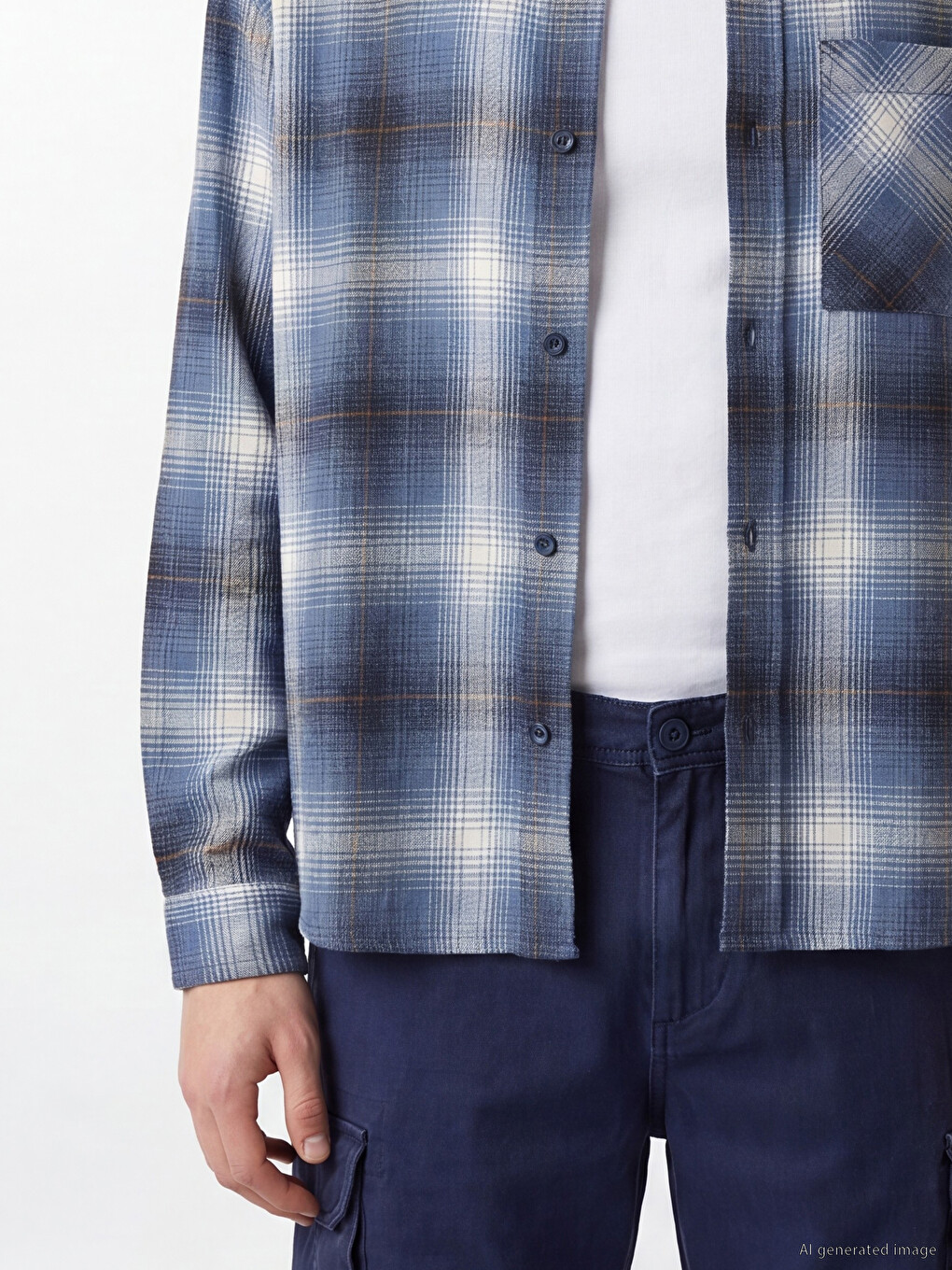 Relax Fit Plaid Men's Lumberjack Shirt-2