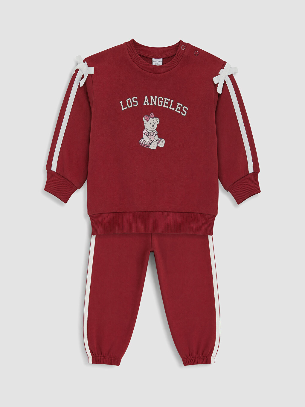 Los Angeles Printed Baby Girls' Tracksuit Set