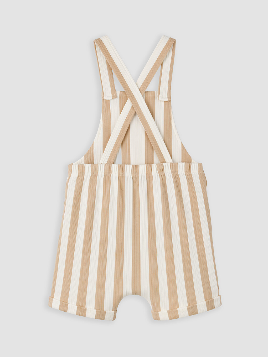Baby Boy Beige Dungarees-2