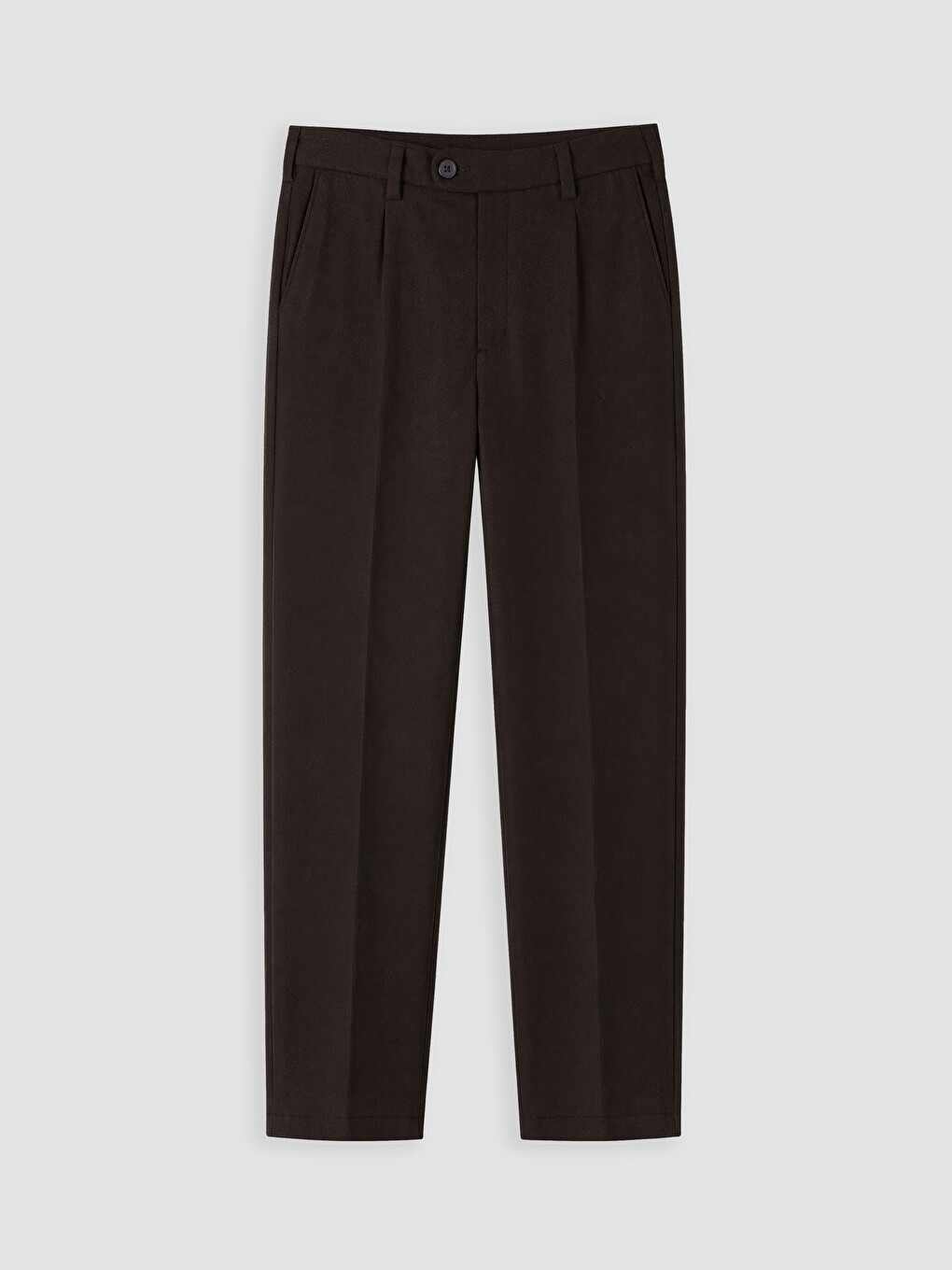 Standard Fit Textured Men's Pleated Trousers-4