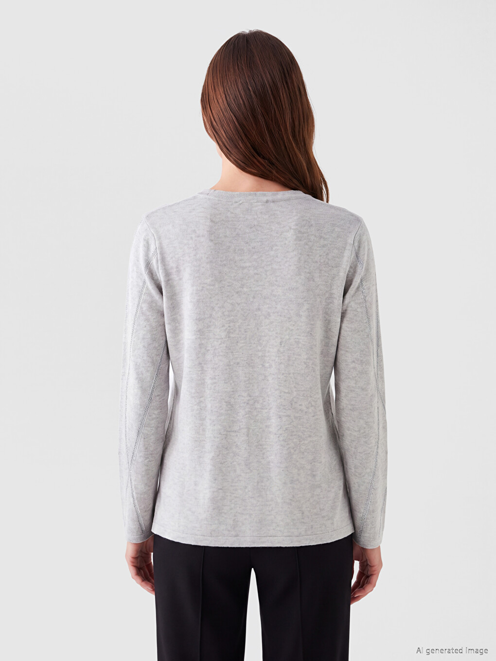 Woman Grey Sweater-3