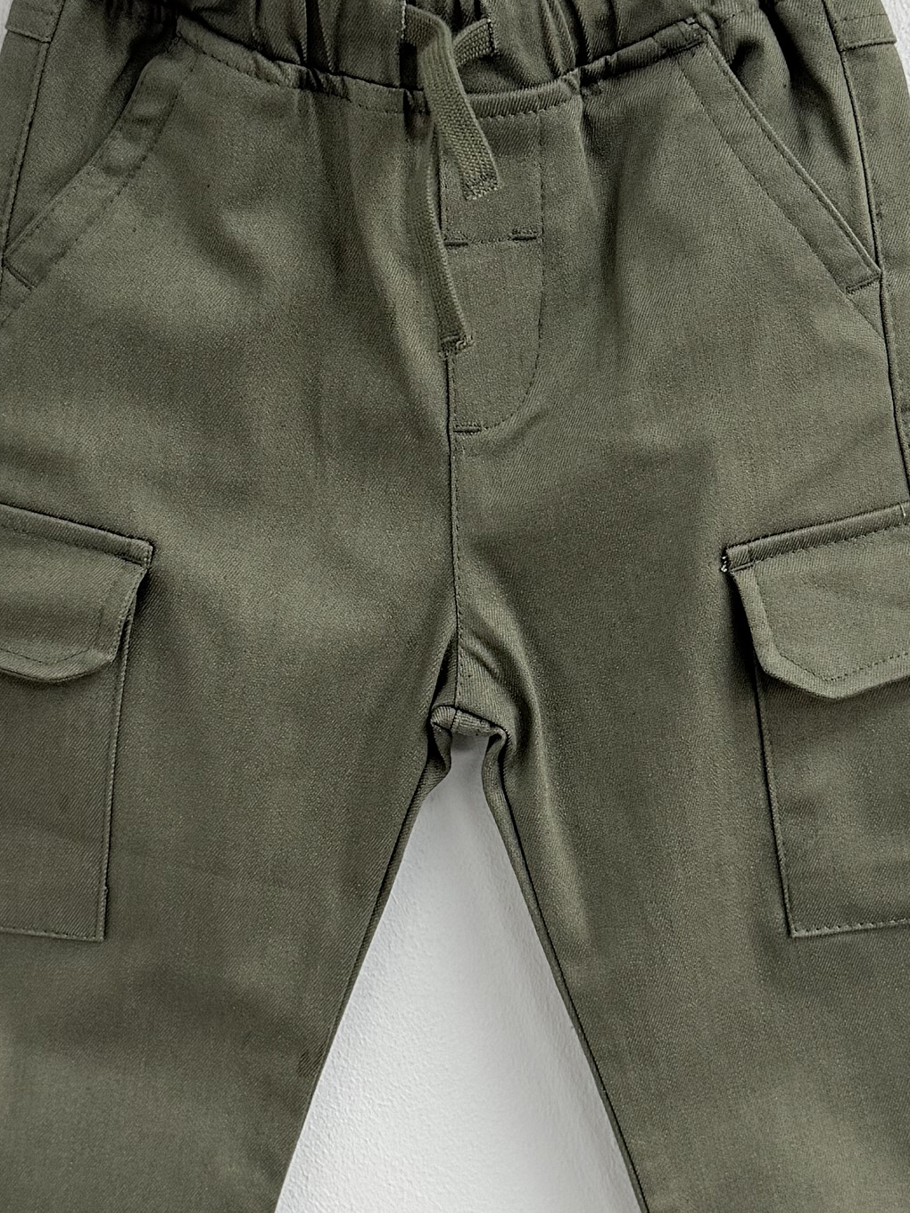 Boys' Gabardine Cargo Trousers-1