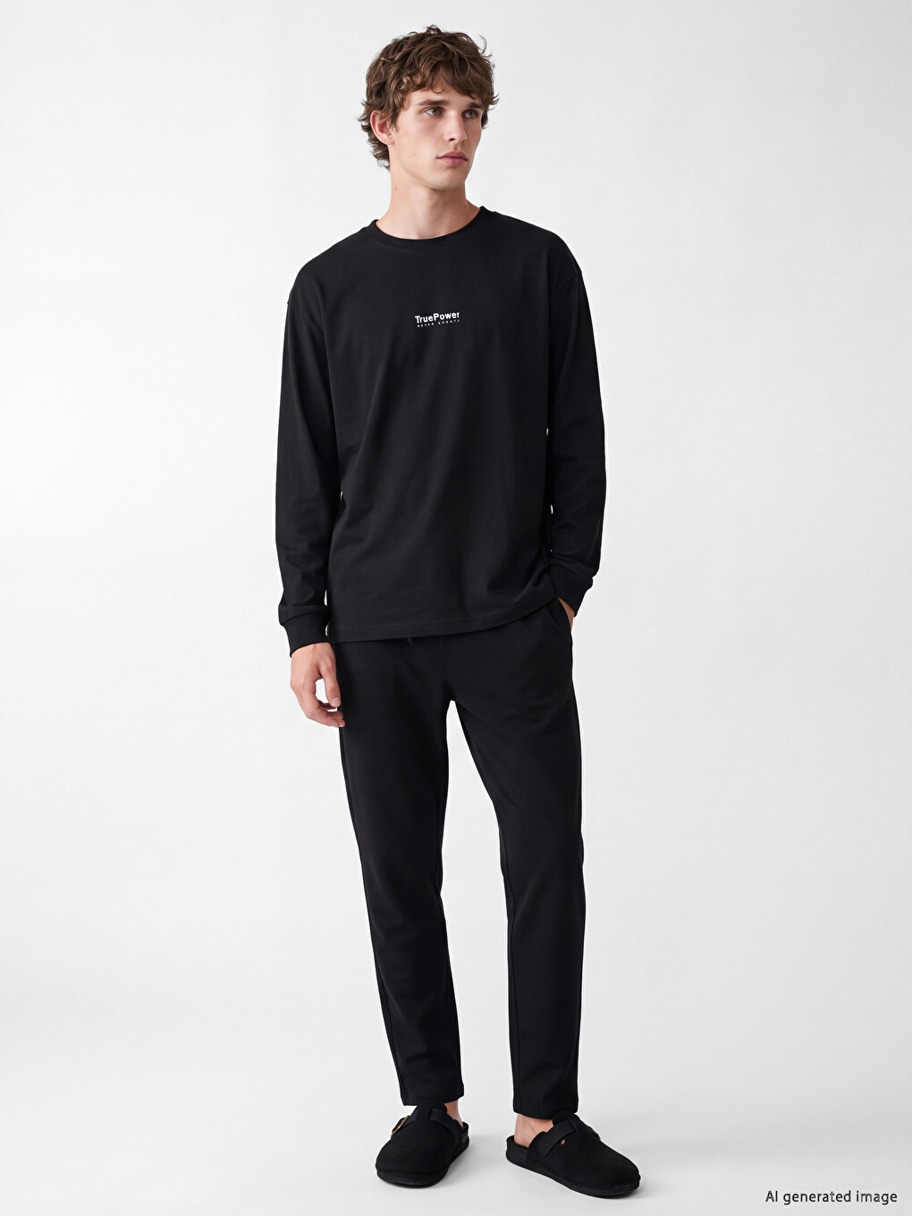 Man Black Pyjama Set