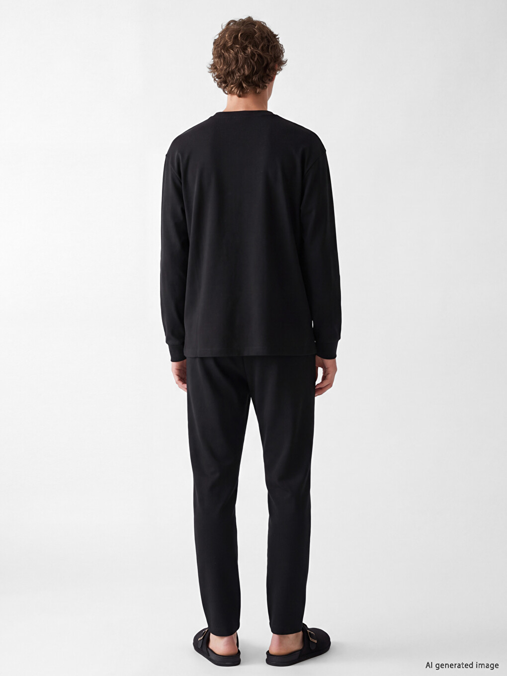 Man Black Pyjama Set-3