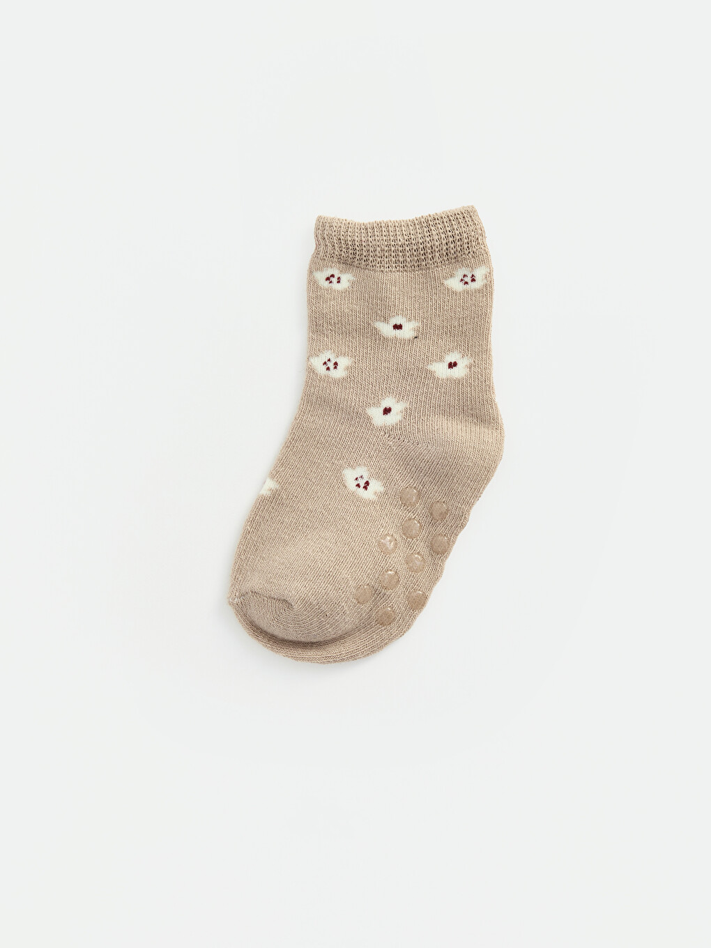 Baby Girl Ecru Ankle Socks-5