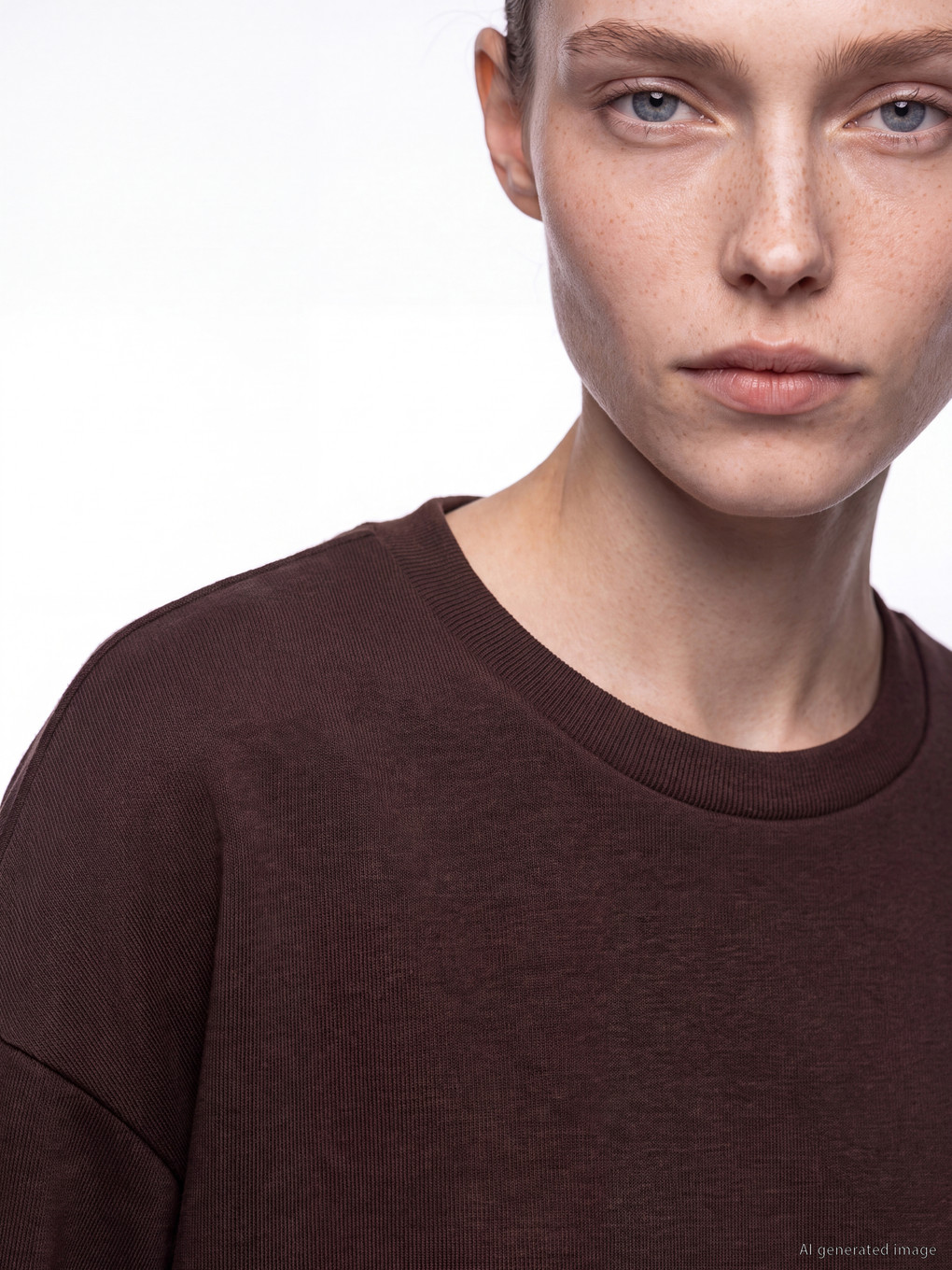 Woman Brown Sweatshirt-2
