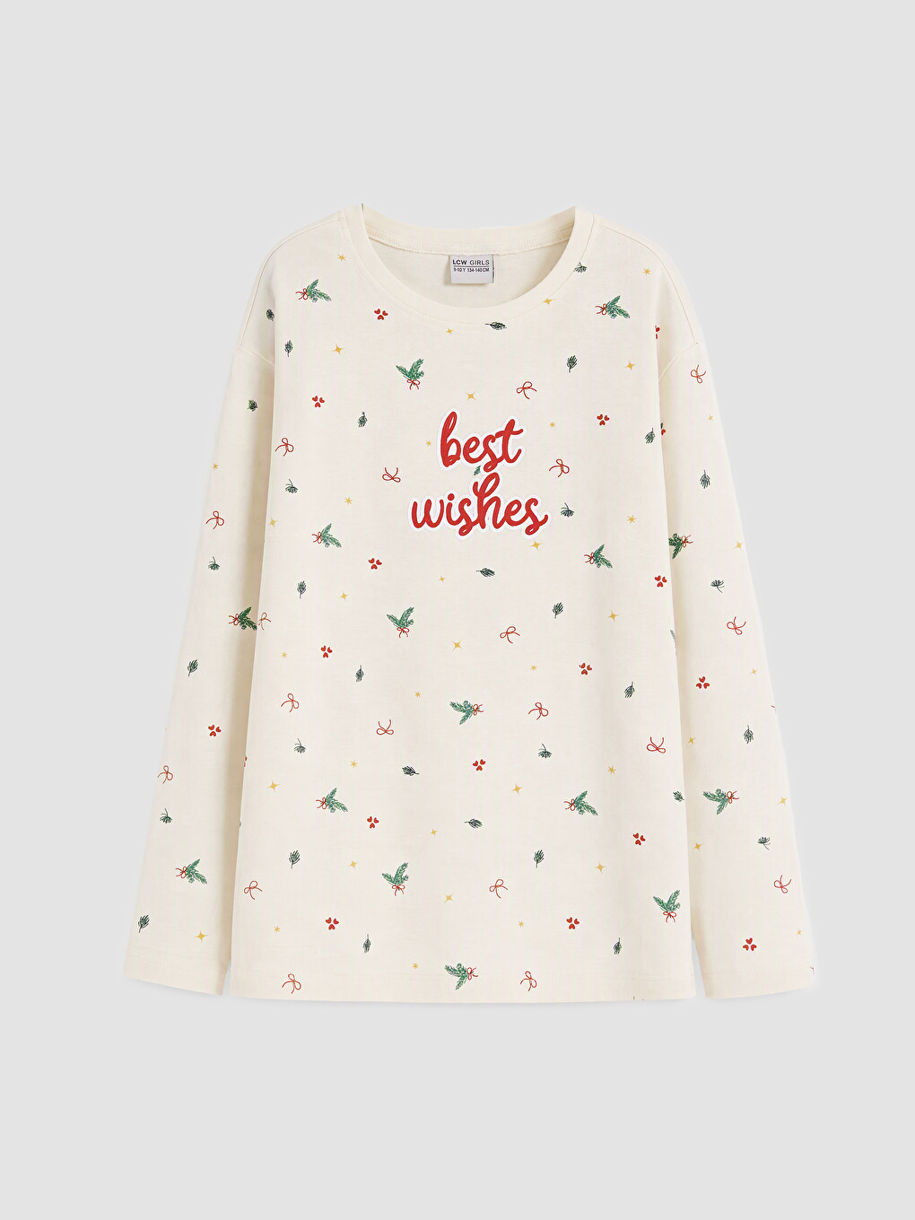 Crew Neck Girls' Pyjamas Set-1