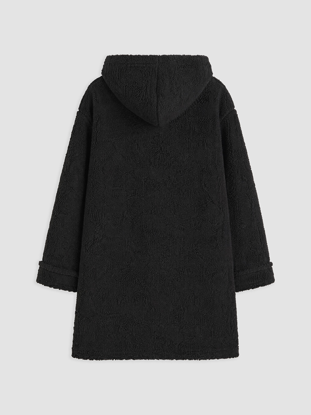 Hooded Women's Curl Overcoat-6